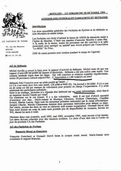 AG de Béthanie 10/94