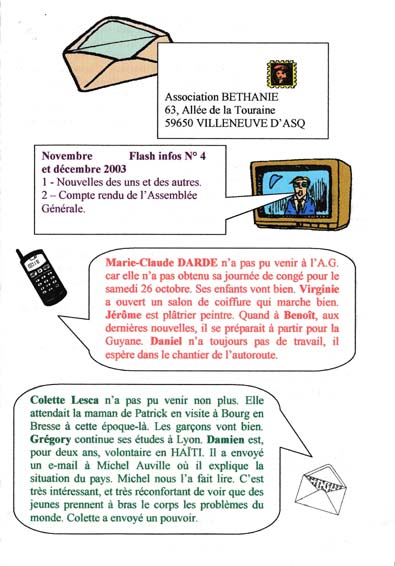 Bulletin de Béthanie 12/2003