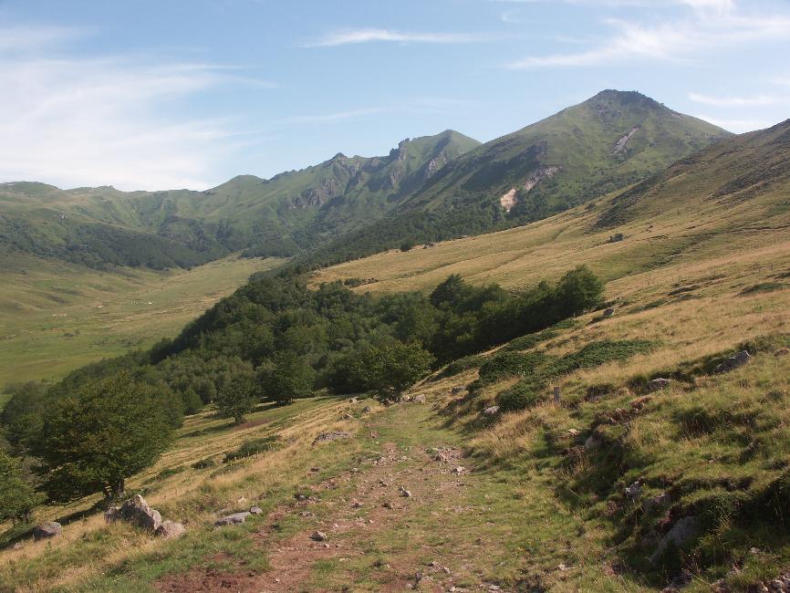 Vue vers la vallée de la fontaine salée