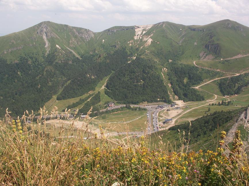Vue vers la station du Mont Dore