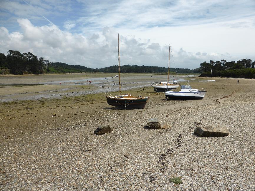 La Ria, depuis la passerelle de Croaë