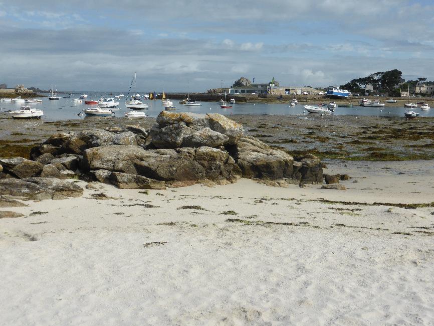 Plage et port d'Argenton