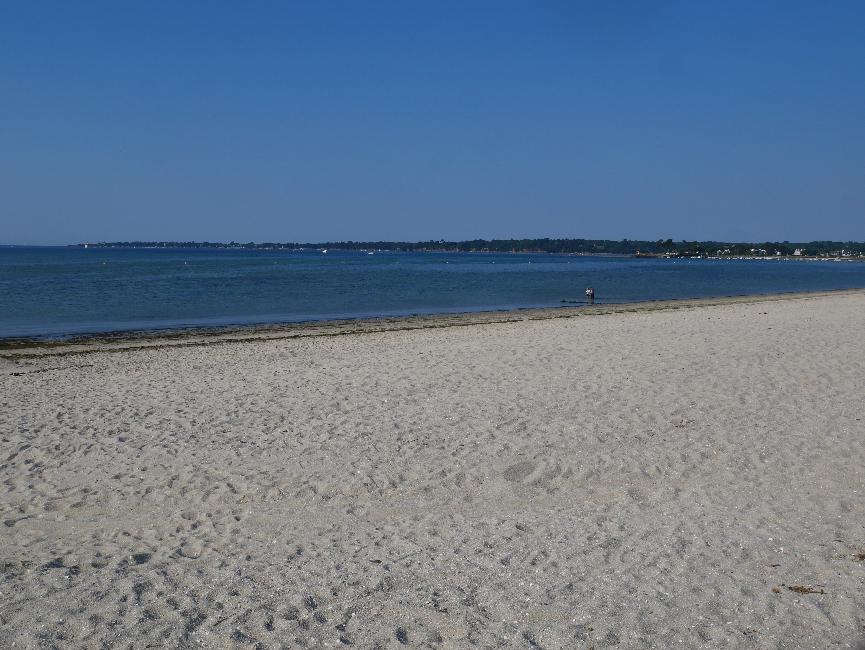 Plage de Kerleven, au départ de l'étape