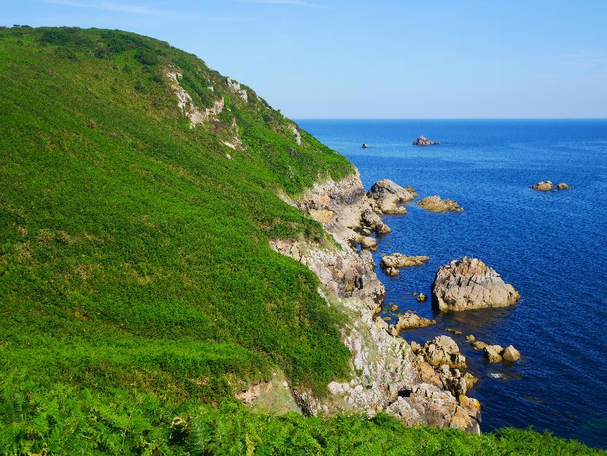 Au départ de l'étape ; vue vers le Grand Crom