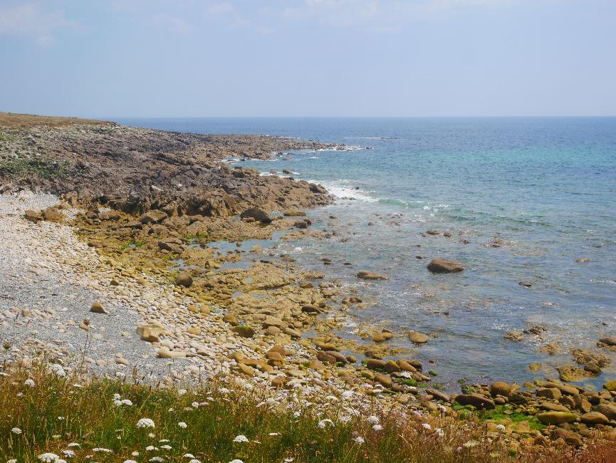 Entre la pointe de Lervily et Penn an Enez