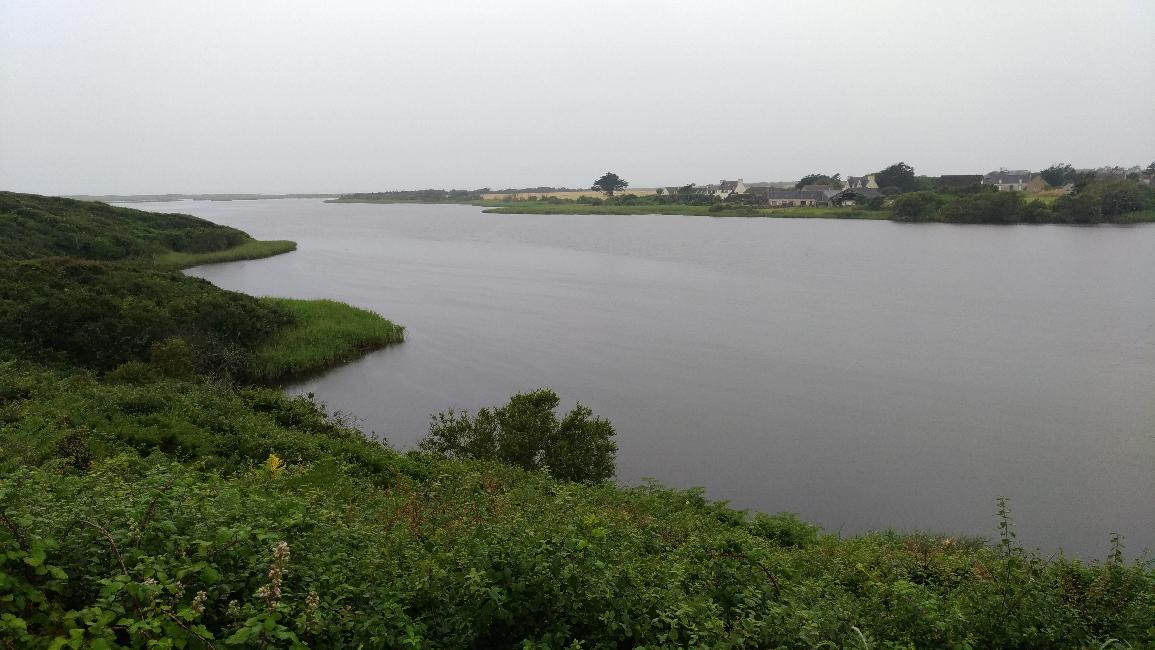 L'étang de Trunvel, côté océan