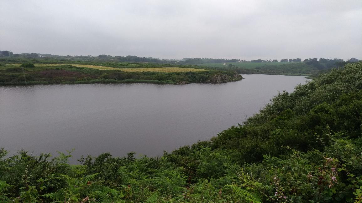 L'étang de Trunvel, côté intérieur