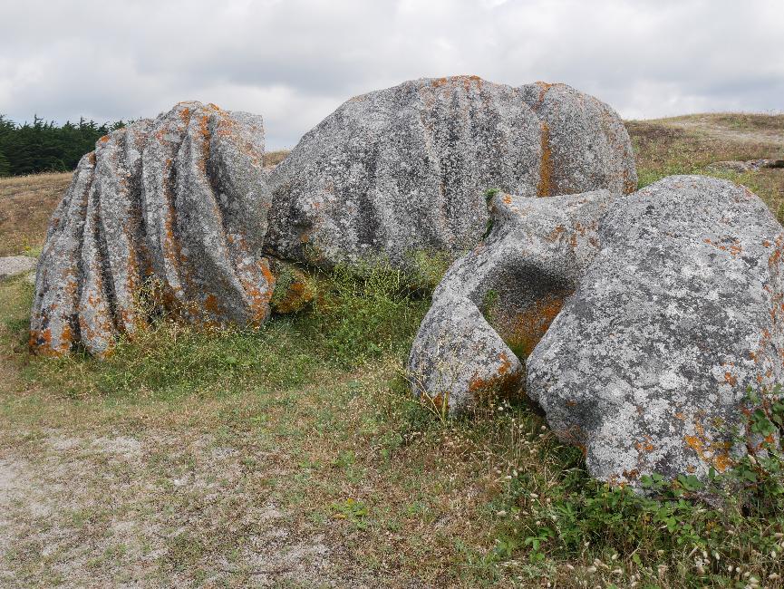 Erosion de blocs de granite