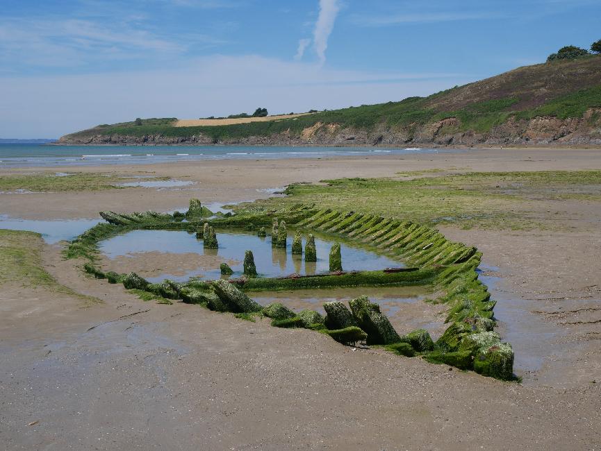 Epave dans l'anse de Kervijen