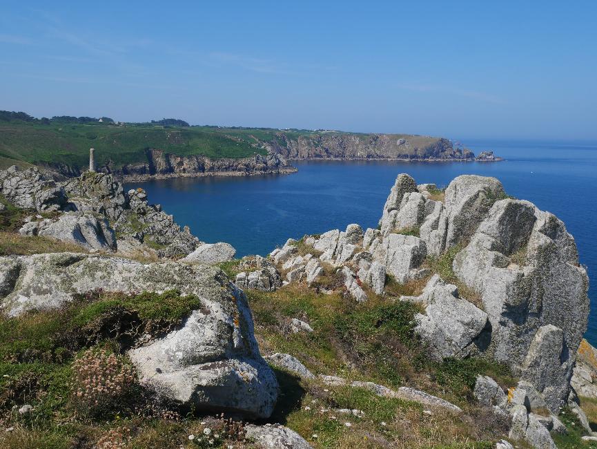 Vers la pointe de Brézellec ; vue vers la pointe de Kastel Meur