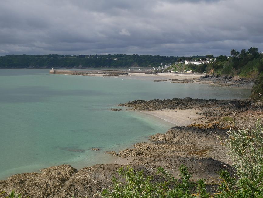 La Rognouze ; vue sur la plage des Doudelins, le port et la plage de Binic