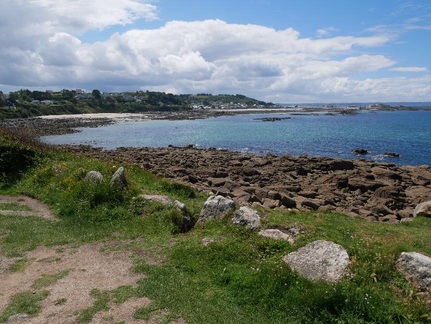 Pointe de Dourven ; vue vers la pointe de Séhar