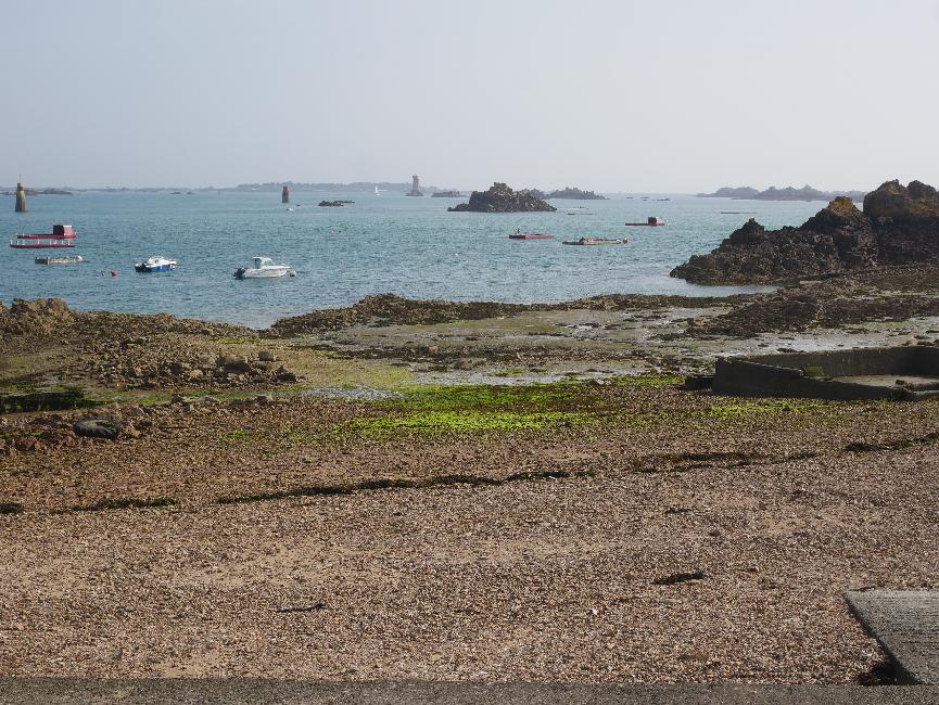 Loguivy ; vue vers l'île de Bréhat