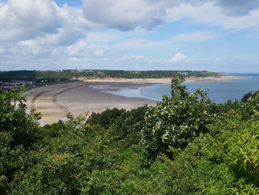 Pointe de l'Assiette ; vue vers la grève des Fosses