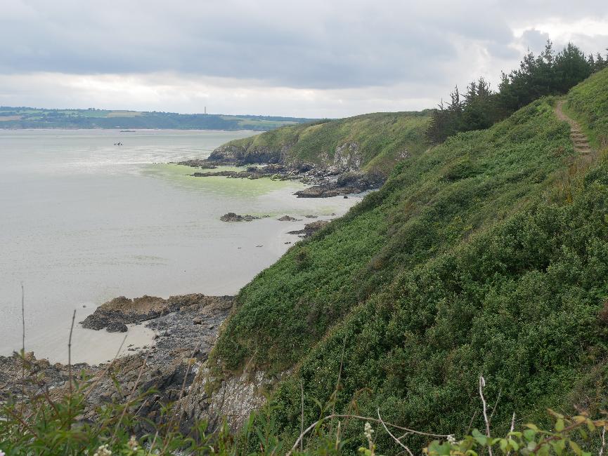 Pointe des Guettes ; Saint-Maurice et le château d'eau de Morieux