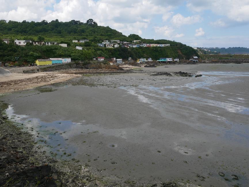 Arrivée sur la plage du Valais