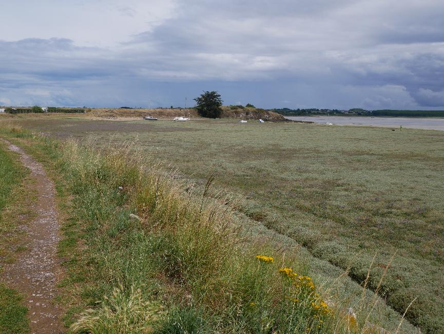 Baie de Lancieux, digue ; pointe de la Justice