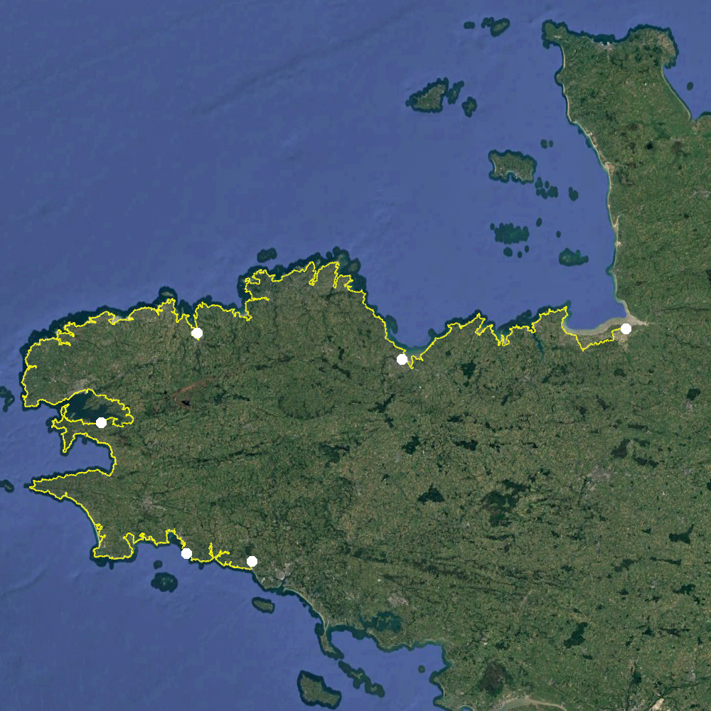 Le GR34, de Concarneau au mont Saint-Michel