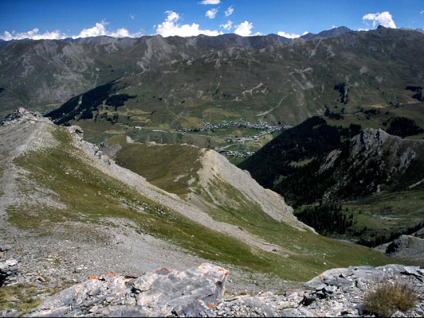 Vue vers Saint Véran, depuis la tête de Jacquette