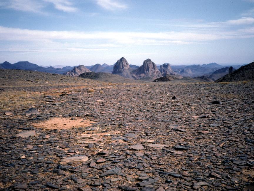 Plateau de l'Assekrem ; vue sur les pains de sucre 