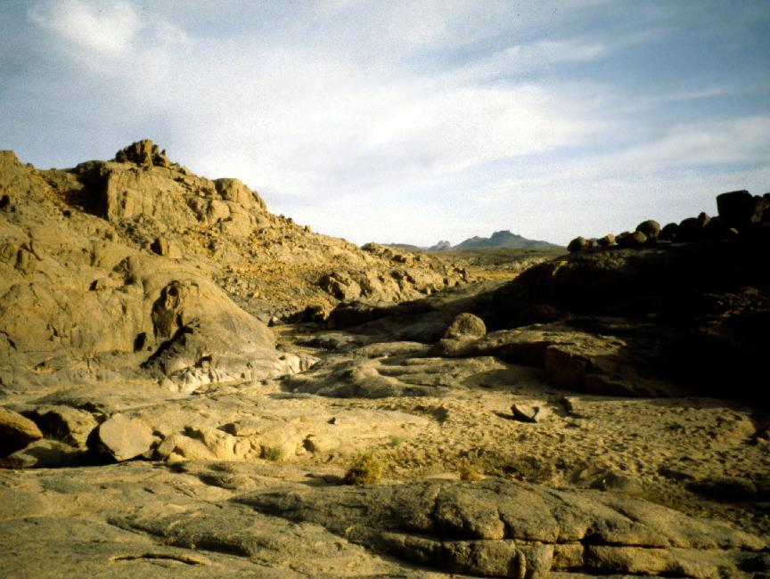 Paysage de grés rose 