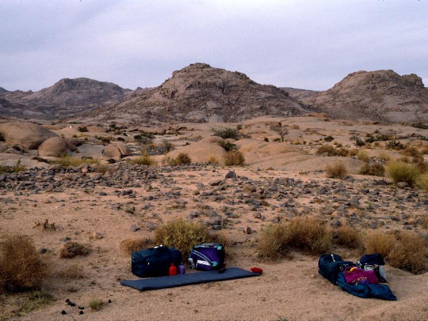Le bivouac : installation sommaire ! 