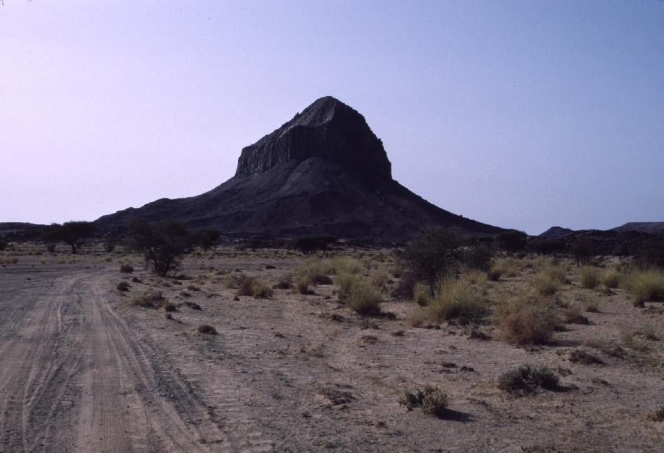 Au départ de la balade, à la limite du massif du Hoggar 