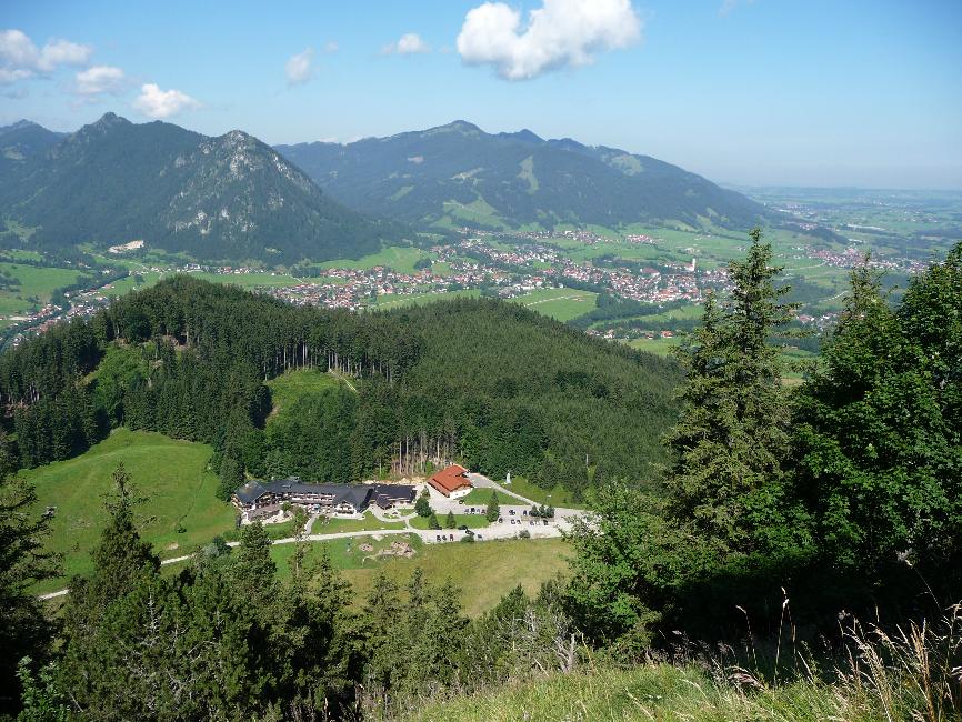 Vue depuis Falkenstein vers l'Ouest