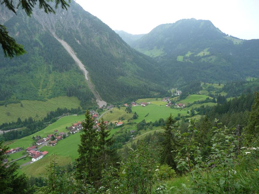 Vue vers Hinterstein