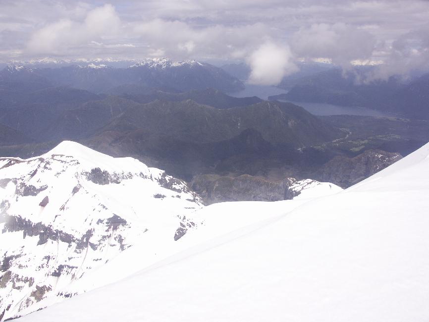 Vue vers le lac de Todos los Santos 