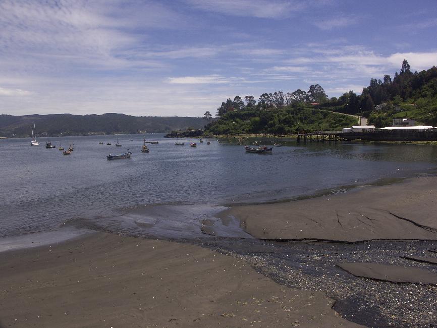 Rivage du Pacifique à Niebla (Valdivia)