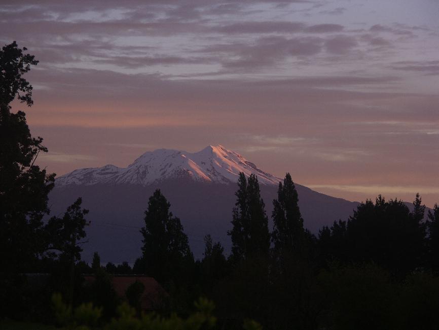 Vue sur le volcan Calbuco