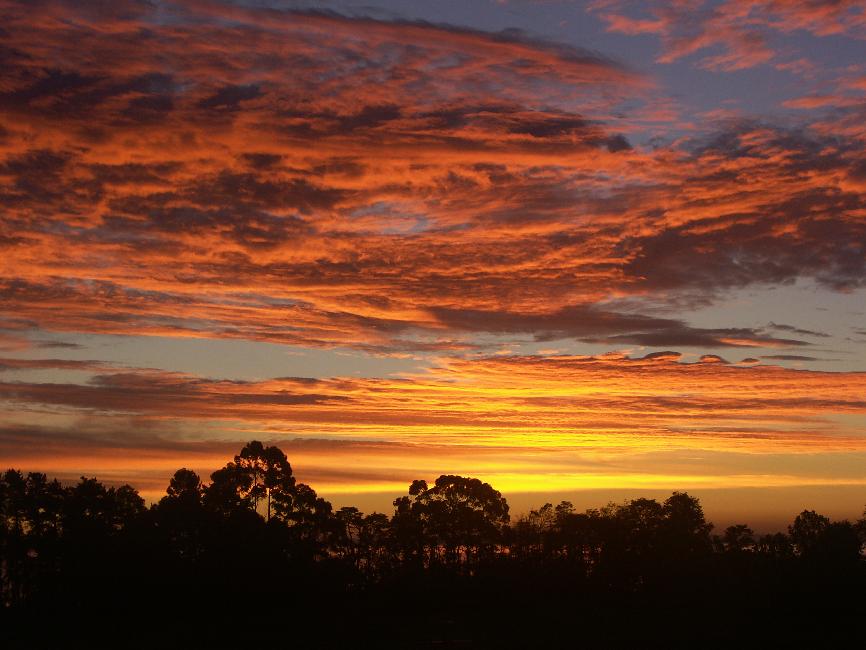 Coucher de soleil à Las Cascadas