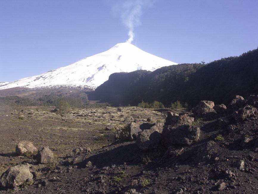 Le volcan Villarrica... nous y étions il y a quelques heures !