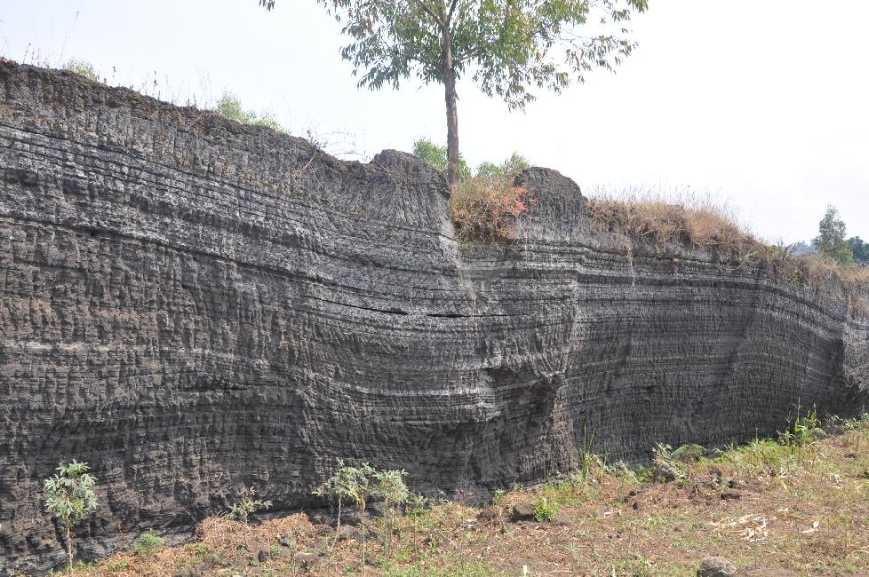Dépôts de cendres du lac Vert
