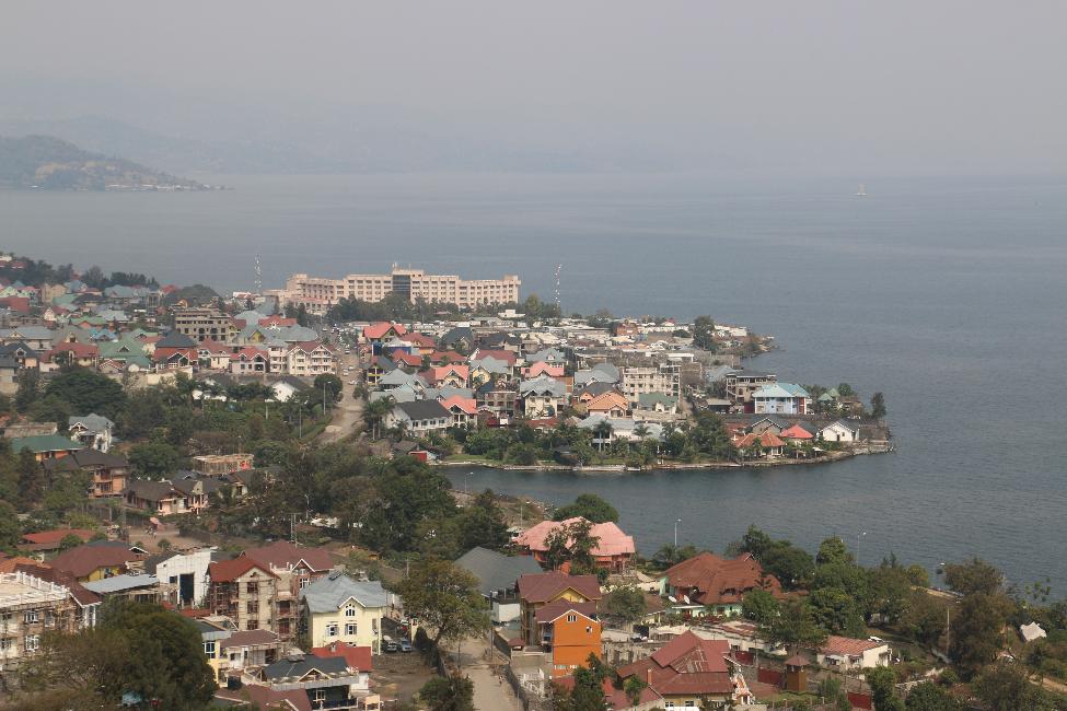 Construction sur la langue de lave de 2002