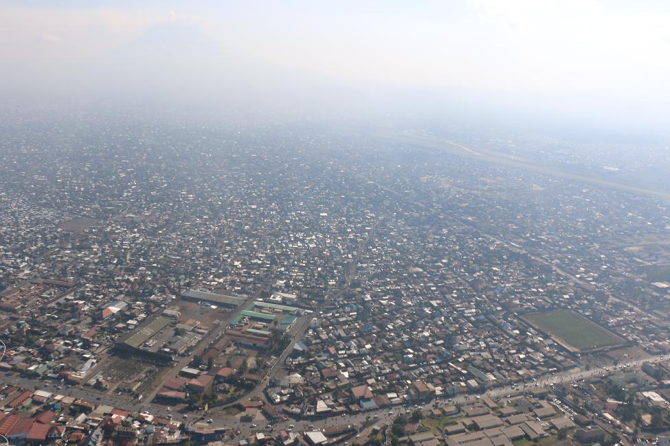 La ville de Goma, et son million d'habitants
