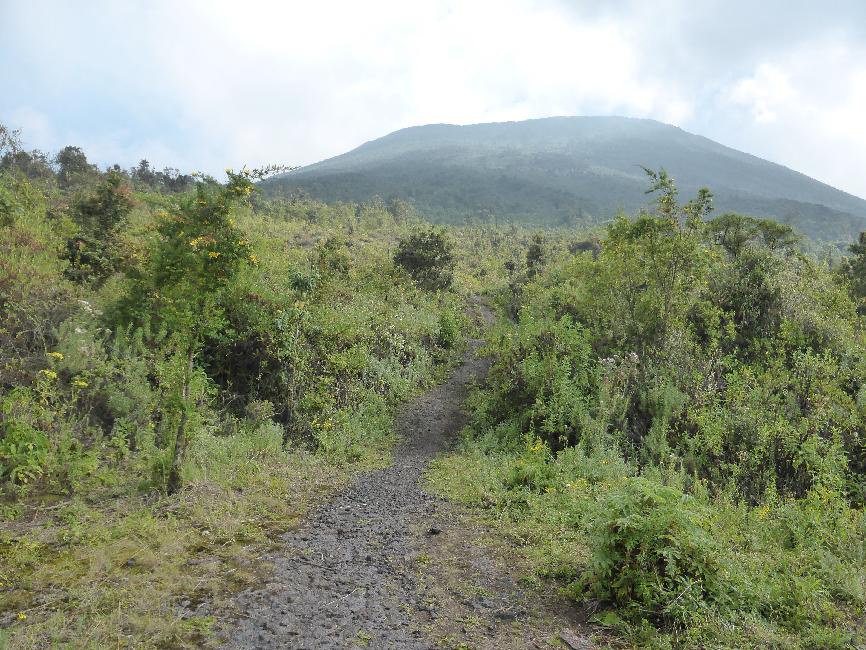 Le sommet du Nyiragongo se dévoile