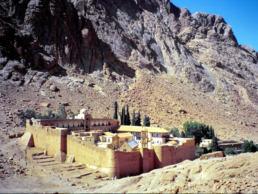 Le monastère de Sainte Catherine, au pied du Mont Moïse