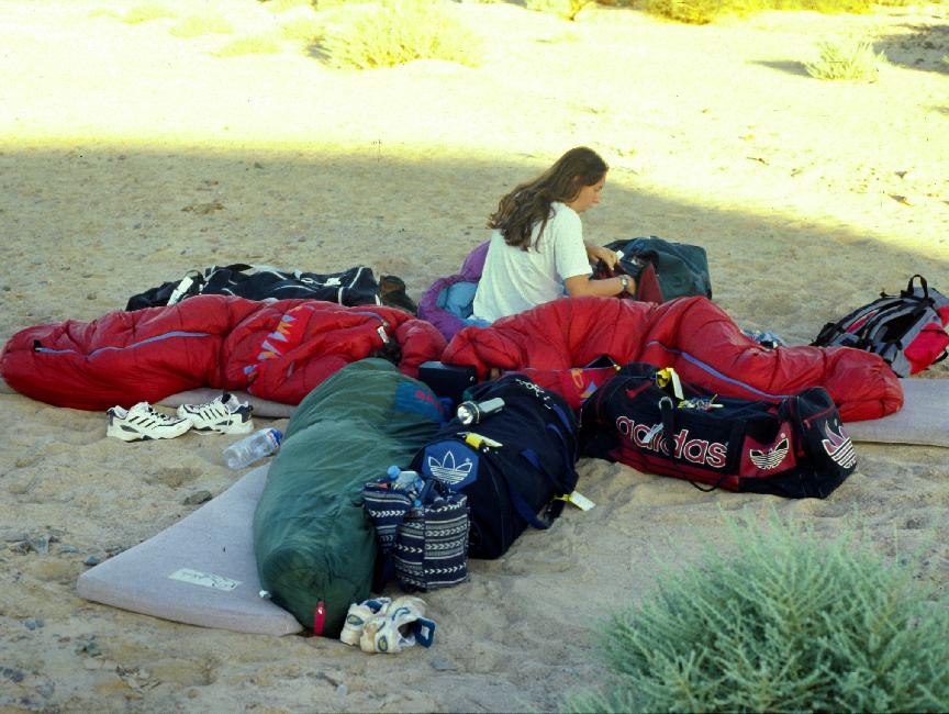 Pas de chichi pour bivouaquer ; la pluie n'est pas au programme