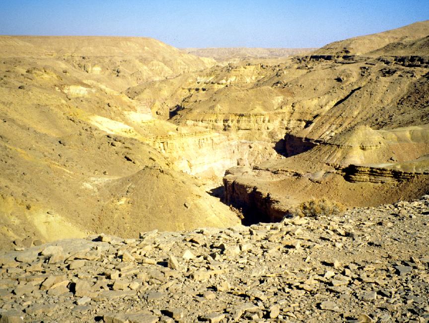Le plateau est entaillé de canyons à sec