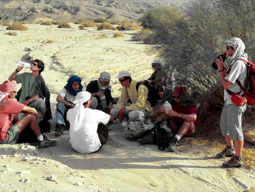A la recherche de l'ombre d'un tamaris, à la pause