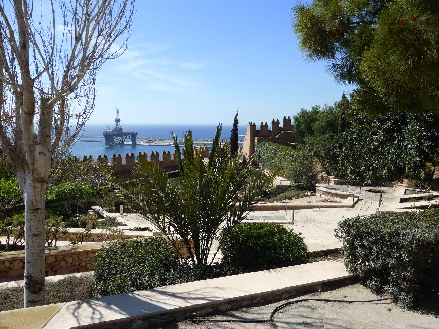 Almeria ; vue depuis l'Acazaba