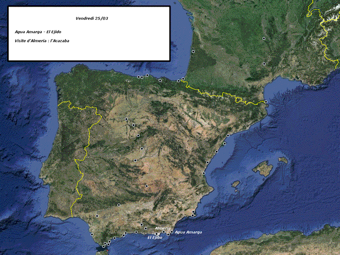 Carte de l'étape du jour