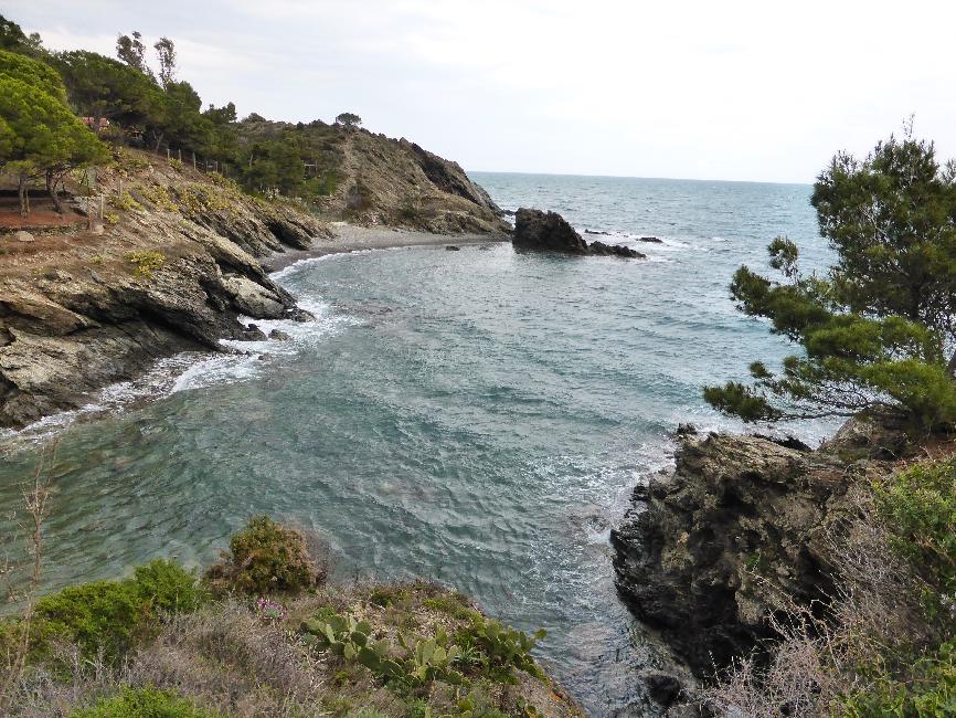 Port Vendre ; entre le phare de cap Bear et la plage de Bernardi
