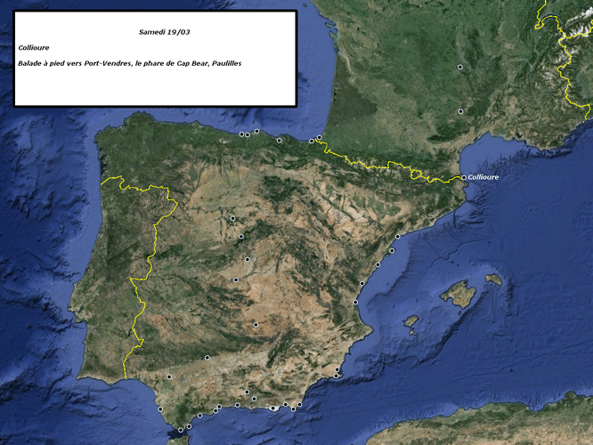 Carte de l'étape du jour