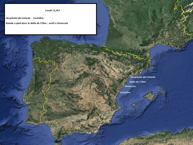 Carte de l'étape du jour