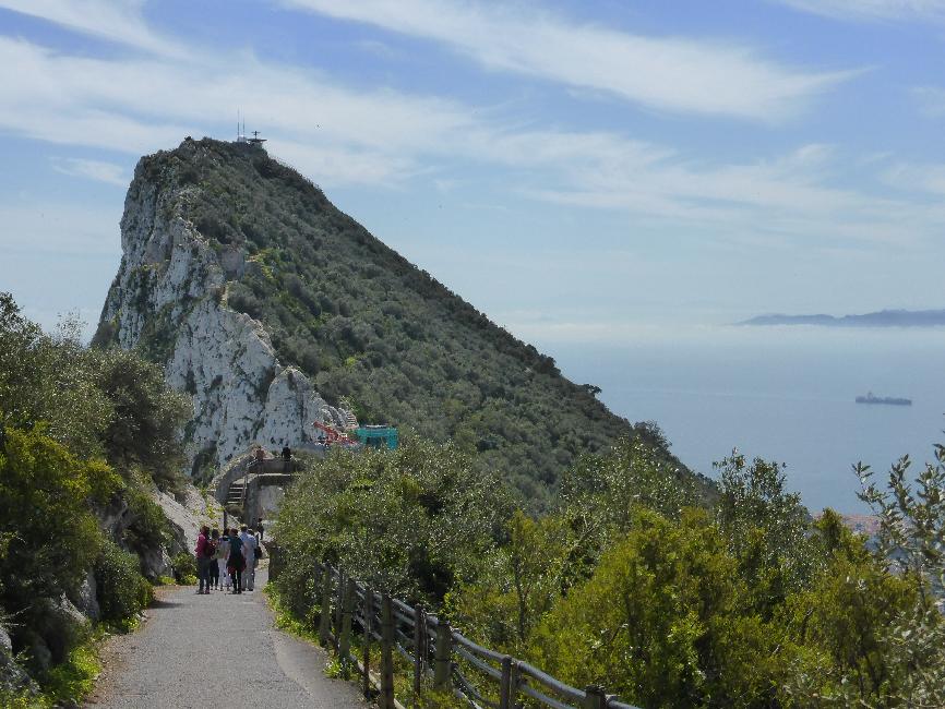 Gibraltar ; le rocher (côté Sud)