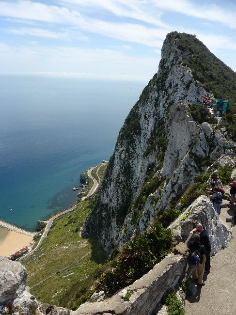 Gibraltar ; vue plongeante depuis le rocher