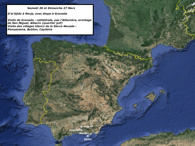 Carte de l'étape du jour